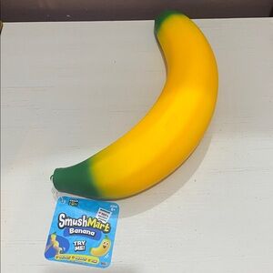 VIRAL SMUSHMART JUMBO SUPER SQUISHY BANANA STRETCHY STRESS RELIEVER TOY